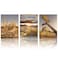 3 PCS Canvas Wall Art Print Joshua Tree National Park Poster Southwest California Desert at Sunset Landscape Picture Painting Canvas for Living Room Bedroom Decoration Framed Ready to Hang 12"x16"3pcs