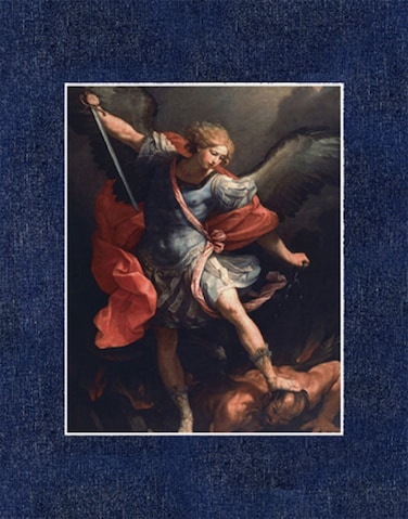 Religious Prints Pre-Matted Traditional Catholic Art, Fits Standard 11x14 Frame (Saint Michael the Archangel - Reni)