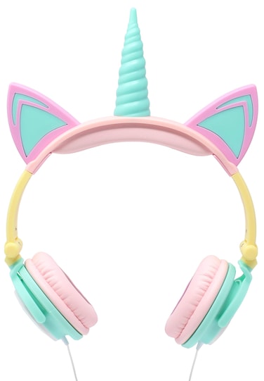 Gabba Goods LED Light Up Unicorn Headphones for Kids