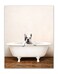 French Bulldog Bathroom Art Poster Print,Funny Cute Unique Bathroom Bathtub Dog Puppy,Single (11x14) Inch Unframed Photos,Frenchie Wall Decor, French Bulldog Art, French Bulldog Print