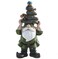 Outdoor Decorative Garden Statue,Gnome Held Stones with His Head