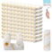 100 PCS Mini Paint Roller Covers, 4 Inches Small Paint Roller Covers, Household Repair Tool Paint Supplies for Even &amp; Smooth Painting, Paint Roller Kit for Walls, Doors, Trim &amp; DIY Projects
