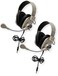 Califone 3066AVT Deluxe Multimedia Stereo Headset with to Go Plug, Rugged ABS Plastic Headstrap with Comfort Sling, Fully Adjustable Headband, Pack of 2