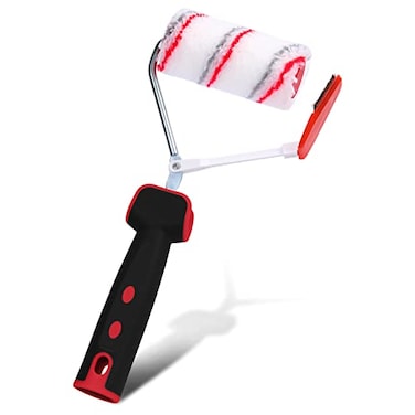 Paint Edger Roller Brush Professional Precision Clean-Cut Trimming Roller Edge Painting Tool for Smooth Surface Without Masking Multifunctional Hand-Held Clean Edge Paint Roller for Room Wall Ceiling