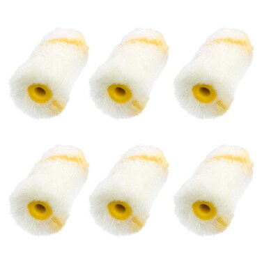 WHYHKJ 6pcs Wall Paint Roller Covers 2 Inch 5cm Mini Acrylic Fiber Brush House Decoration Painting Supplies Brush Tools