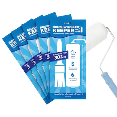 Touch Up Cup Brush &amp; Roller Keeper, Paint Roller Cover Wet Brush Storage Bag, Pack of 6, As Seen On Shark Tank Products