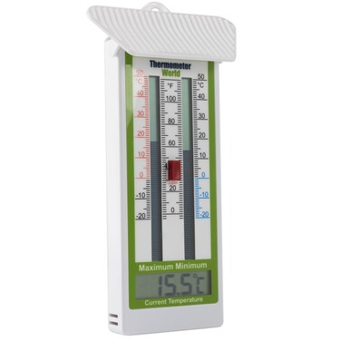 Digital Max Min Greenhouse Thermometer Classic Design Max Min Thermometer for Use in The Garden Greenhouse or Home Easily Wall Mounted Greenhouse Temperature Monitor
