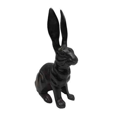 Cast Iron Rabbit Door Stop Stopper Outdoor Patio Yard Garden Statue Home Decor Cast Iron Rabbit Door Stop Stopper Outdoor Patio Yard Garden Statue Home Decor