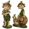 Garden Gnome Statue - Pixie Perry &amp; Pete the Elfin Gnome - Lawn Gnome