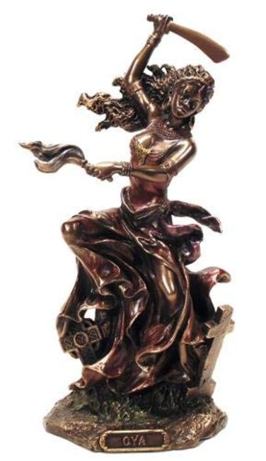 WU OYA African Goddess of Wind, Storm &amp; Transformation Statue