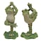 Design Toscano Boogie Down Dancing Frog Statues, Multicolored