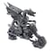 Design Toscano CL52102 Biker Dragon on Skeleton Chopper Statue,Greystone