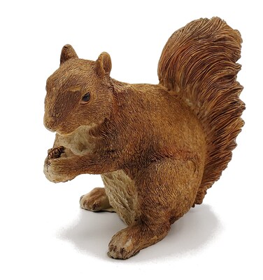 C&amp;F Garden Decor Outdoor Polyresin Squirrel Statue G118 4" H