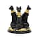 Comimark 1pc Bastet Cat Goddess Statues, Black Cat Statue, Ancient Egypt Kittens, Crystal Base, for Garden Patio Tabletop Home Decor (2.9 * 2.9inch)