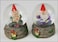WorldWideSlides Mythical Miniature Gnomes in Domes - Set of 2 Gnomes in Domes, Dreaming and Reading