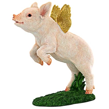 Design Toscano When Pigs Fly Flamboyant Farm Statue