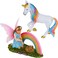 Mood Lab Fairy Garden - Unicorn Rainbow Set of 2 pcs - Miniature Figurines &amp; Accessories Kit