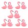 10 Pcs Miniature Flamingo Figurine Easter Cupcake Toppers, Mini Flamingo Cake Decorations for Flamingo Party Bridal Wedding Fairy Garden Decor