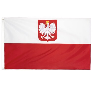 DANF Poland Flag 3ftx5ft Polish National Flags Polyester with Brass Grommets 3x5 Foot Flag