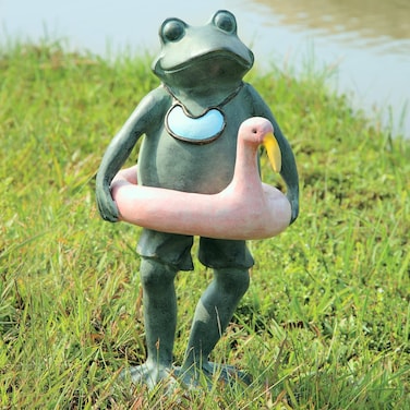 SPI Home 33470 Beach Buddy Frog Sculpture