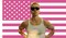 Rafe Cameron pink American Flag 3x5 Ft Outdoor Indoor,Drew USA Starky Tapestry Wall Hanging for Bedroom Living Room Dorm Home Decor