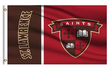 St. Lawrence Saints College Flag Outdoor,Outside 3x5 Banner, Double Sided