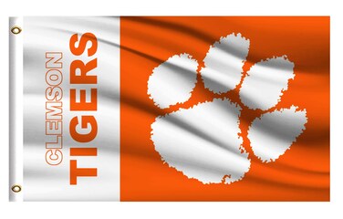 Clemson Tigers Flag Outdoor,Outside 3x5 Banner, Double Sided