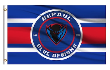 DePaul Blue Demons Flag Outdoor,Outside 3x5 Banner, Double Sided