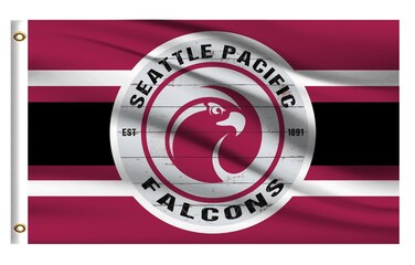Seattle Pacific University Falcons SPU College Flag Outdoor,Outside 3x5 Banner, Double Sided