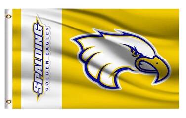 Spalding Golden Eagles College Flag Outdoor,Outside 3x5 Banner, Double Sided