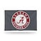 Rico Industries NCAA Alabama Crimson Tide Round Logo Grey 3' x 5' Banner Flag Single Sided - Indoor or Outdoor - Home D&eacute;cor