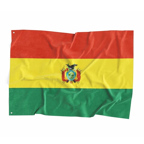 Bolivia National Flag Polyester Fiber 3x5 Feet Flag, Bright Colors And Anti-ultraviolet Fade Flag Indoor Outdoor Banner