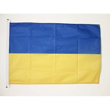 Ukraine Flag 2' x 3' for outdoor - Ukrainian flags 90 x 60 cm - Banner 2x3 ft Knitted Polyester with rings - AZ FLAG