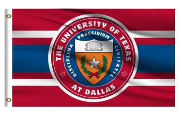 College Flag Outdoor Compatible for University of Texas at Dallas,Outside 3x5 Banner, Double Sided