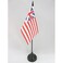 Grand Union Table Flag 4'' x 6'' - USA - American Desk Flag 15 x 10 cm - Black plastic stick and base - AZ FLAG