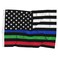 Thin Blue Green and Red Line Flag United States Banner Polyester 3x5 Foot Flags Vivid Color and UV Fade Resistant Flag Outdoor Banner