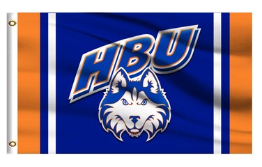 Houston Baptist Huskies Flag Outdoor,Outside 3x5 Banner, Double Sided