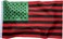 African (Afro) American Flag 3x5 Foot - Embroidered Stars, Sewn Stripes, and Brass Grommets - Outdoor Nylon US Banner in Red, Green, and Black