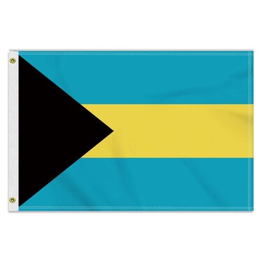 2&times;3 FT Bahamas Flag, Medium 60&times;90 150D Bahamian Outdoor Banner,Double Side Printing American Decor For Patio Garden With Brass Gromment