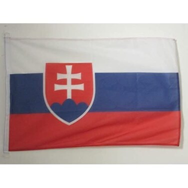 Slovakia NAUTICAL Flag 18'' x 12'' - Slovak flags 30 x 45 cm - Banner 12x18 in for boat - AZ FLAG