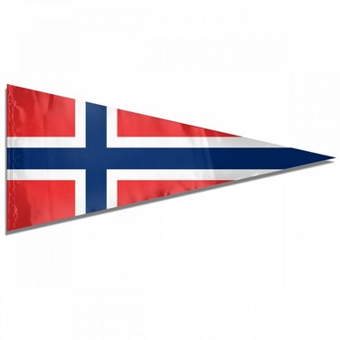 Flag of Norway Premium Pennant Indoor/Outdoor Banner Flags House Garden Flag Triangle Flag 12x30 Inches&hellip;