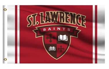 College Flag Outdoor Compatible for St. Lawrence Saints,Outside 3x5 Banner, Double Sided