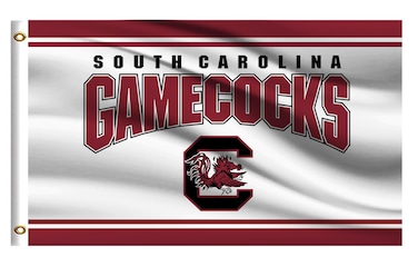 College Flag Outdoor Compatible for South Carolina Gamecocks,Outside 3x5 Banner, Double Sided