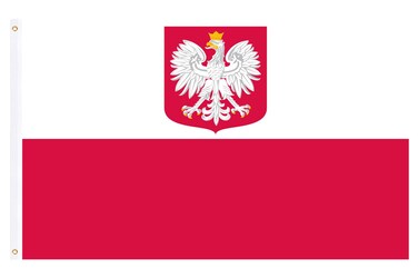 Polish Flag 3x5 Outdoor Double Sided Heavy Duty Durable 3 Ply Poland Flags Banner with 2 Grommets