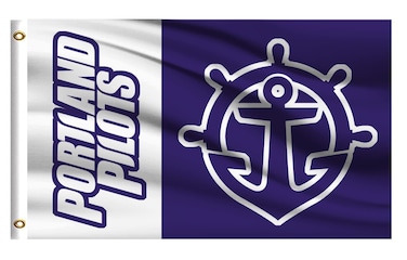 College Flag Outdoor Compatible for Portland Pilots,Outside 3x5 Banner, Double Sided