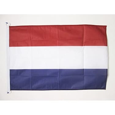 Netherlands Flag 2' x 3' for outdoor - Dutch flags 90 x 60 cm - Banner 2x3 ft Knitted Polyester with rings - AZ FLAG