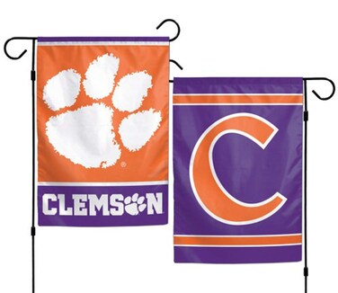WinCraft NCAA Clemson University Tigers 12x18 Inch 2-Sided Outdoor Garden Flag Banner
