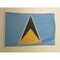 AZ FLAG Saint Lucia Flag 2&#39; x 3&#39; for Outdoor - Saint Lucian Flags 90 x 60 cm - Banner 2x3 ft Knitted Polyester with Rings