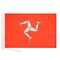 Isle of Man Flag 18&#39;&#39; x 12&#39;&#39; cords - Manx - English SMALL flags 30 x 45cm - Banner 18x12 in - AZ FLAG