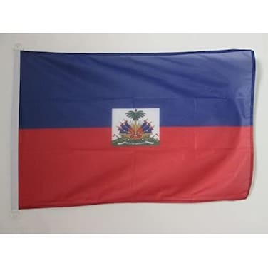 AZ FLAG Haiti Flag 2' x 3' for Outdoor - Haitian Flags 90 x 60 cm - Banner 2x3 ft Knitted Polyester with Rings